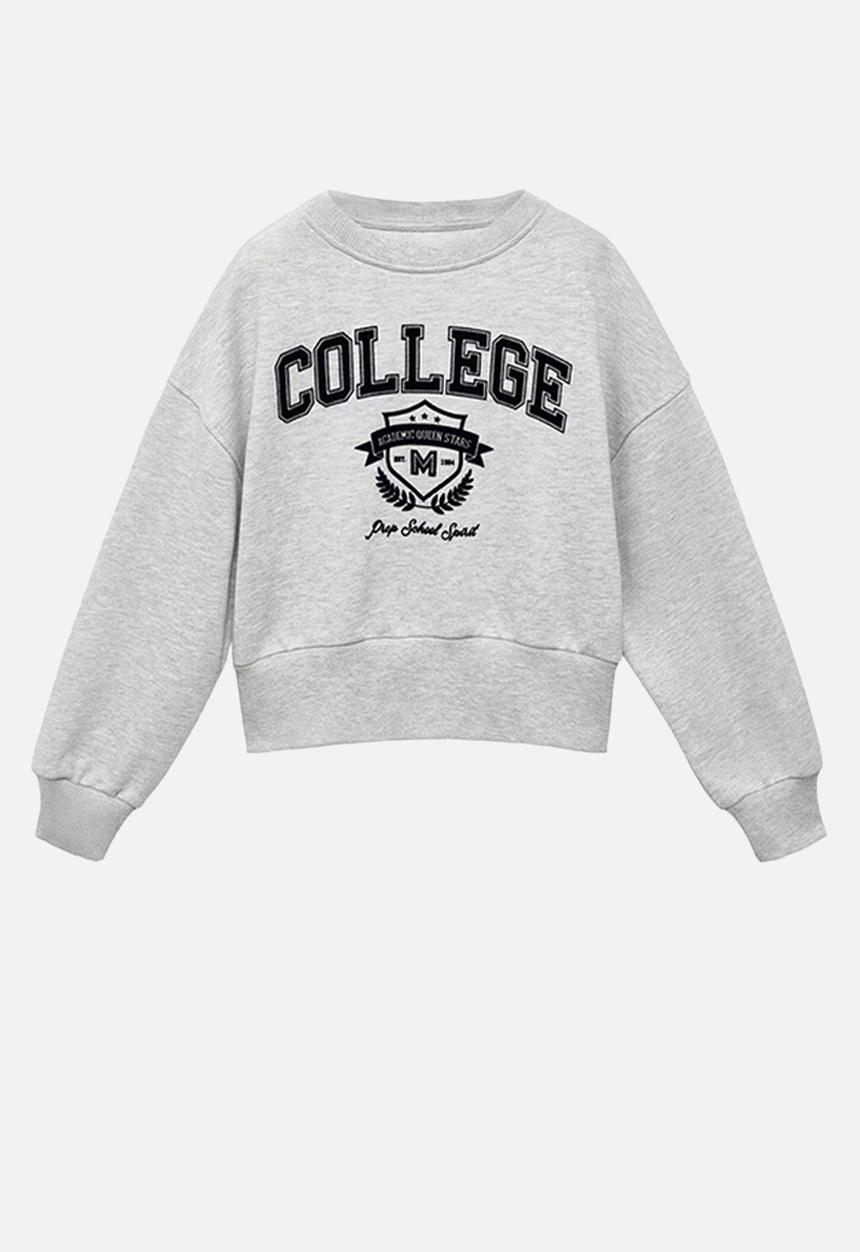 MANGO - Sweatshirt cambri - medium gray