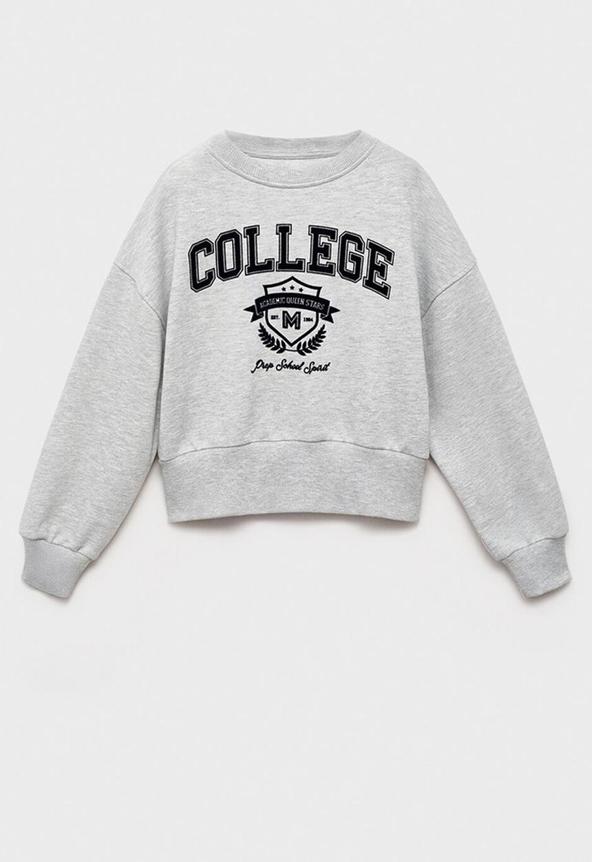 MANGO - Sweatshirt cambri - medium gray