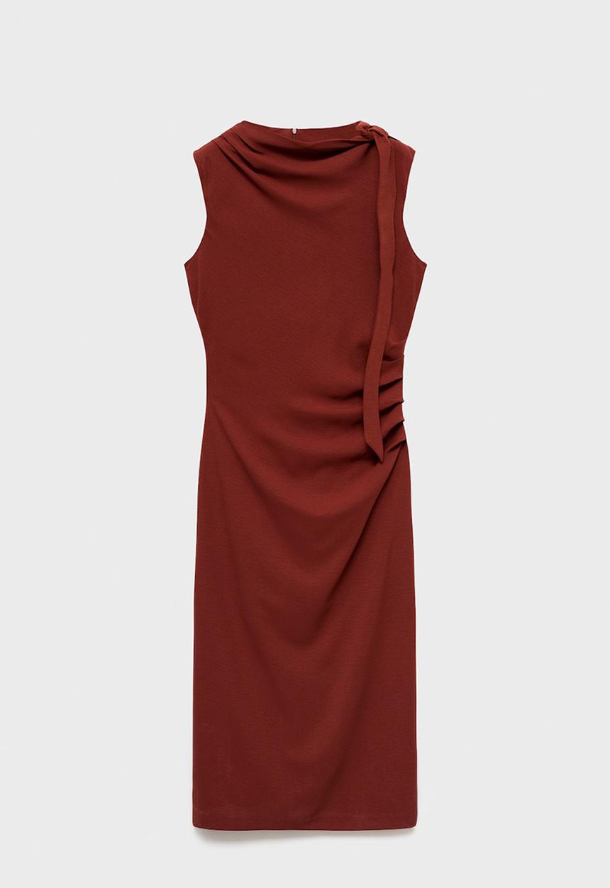 MANGO - Dress vittoria - medium orange