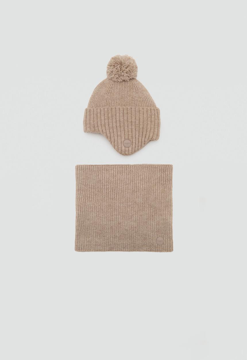 MANGO - Beanie Daniel - Light/Pastel Brown