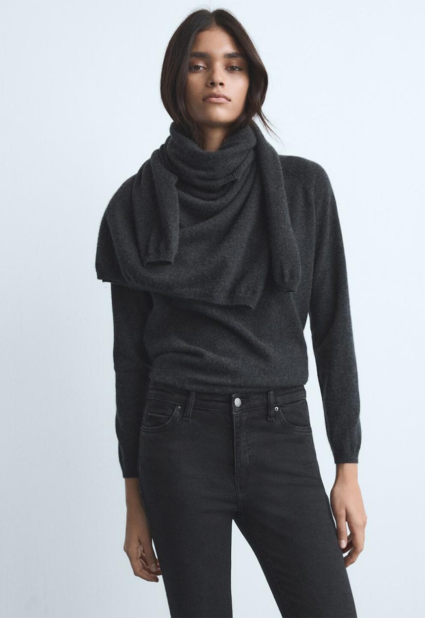 MANGO - Jeans Newisa - Open Gray