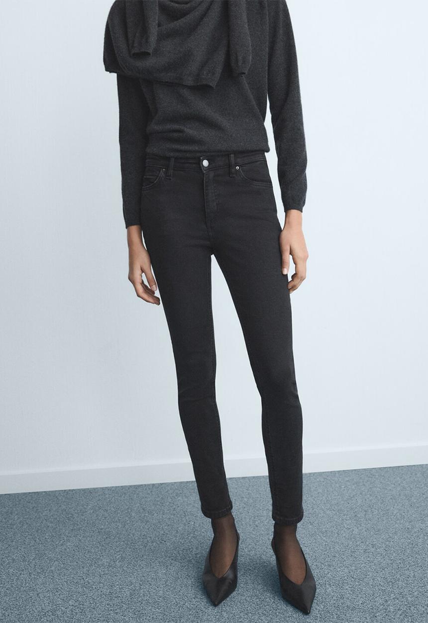 MANGO - Jeans Newisa - Open Gray