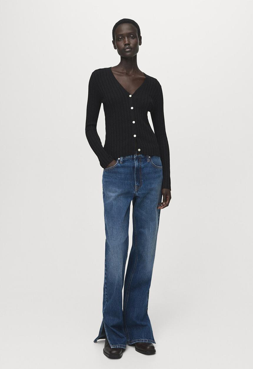 MANGO - Cardigan Flurry - Black