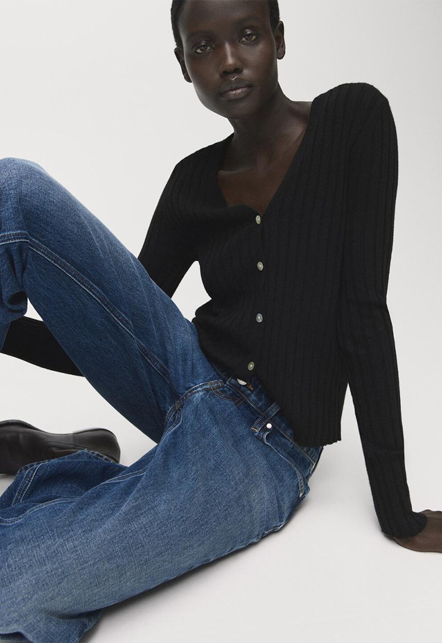 MANGO - Cardigan Flurry - Black