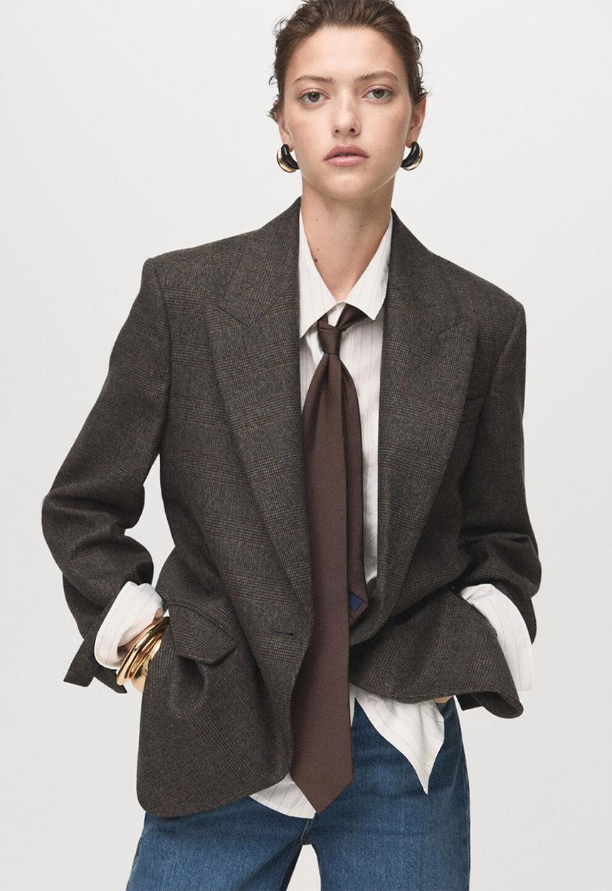 MANGO - Blazer beth - brown