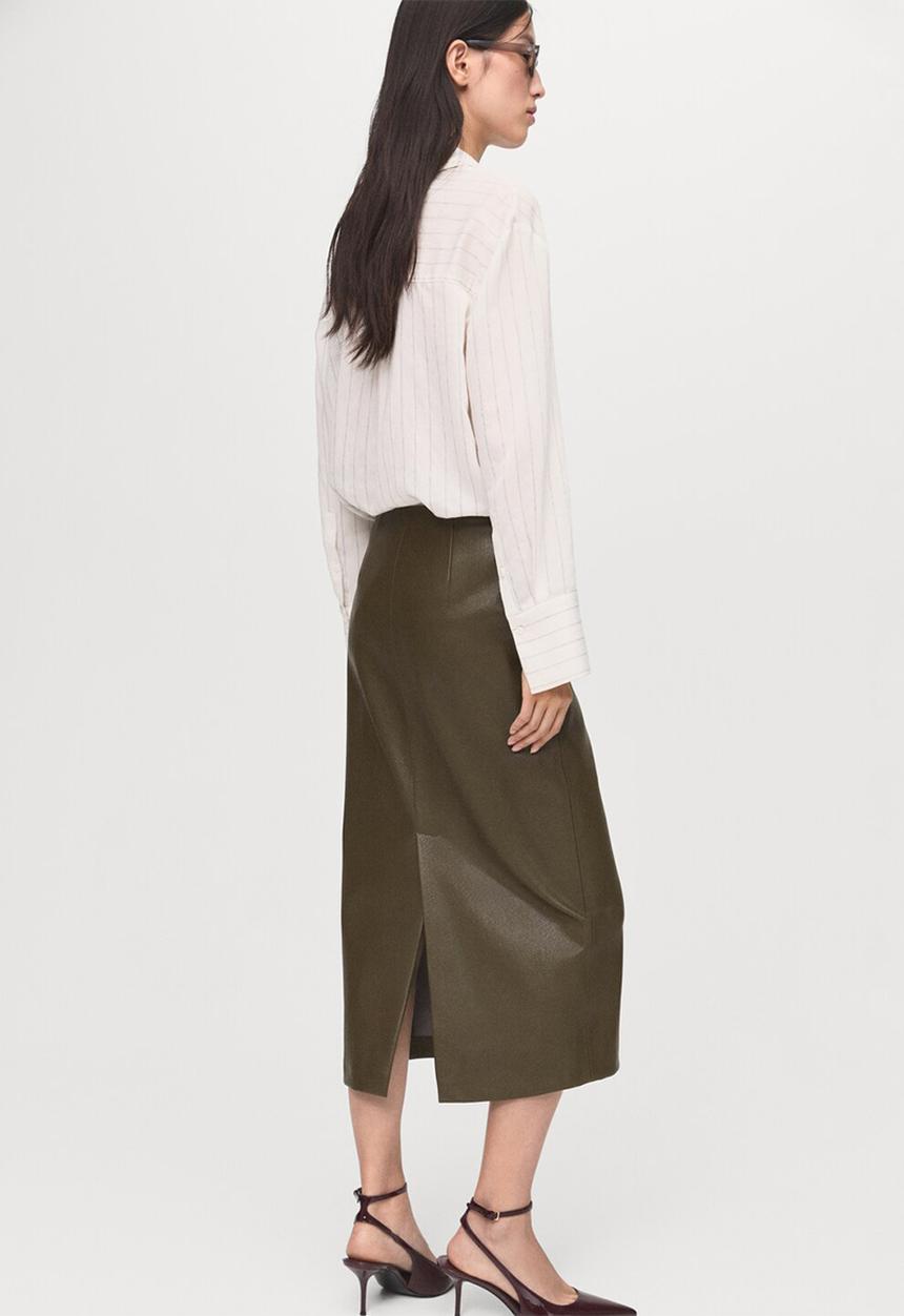 MANGO - Skirt sara - beige/khaki