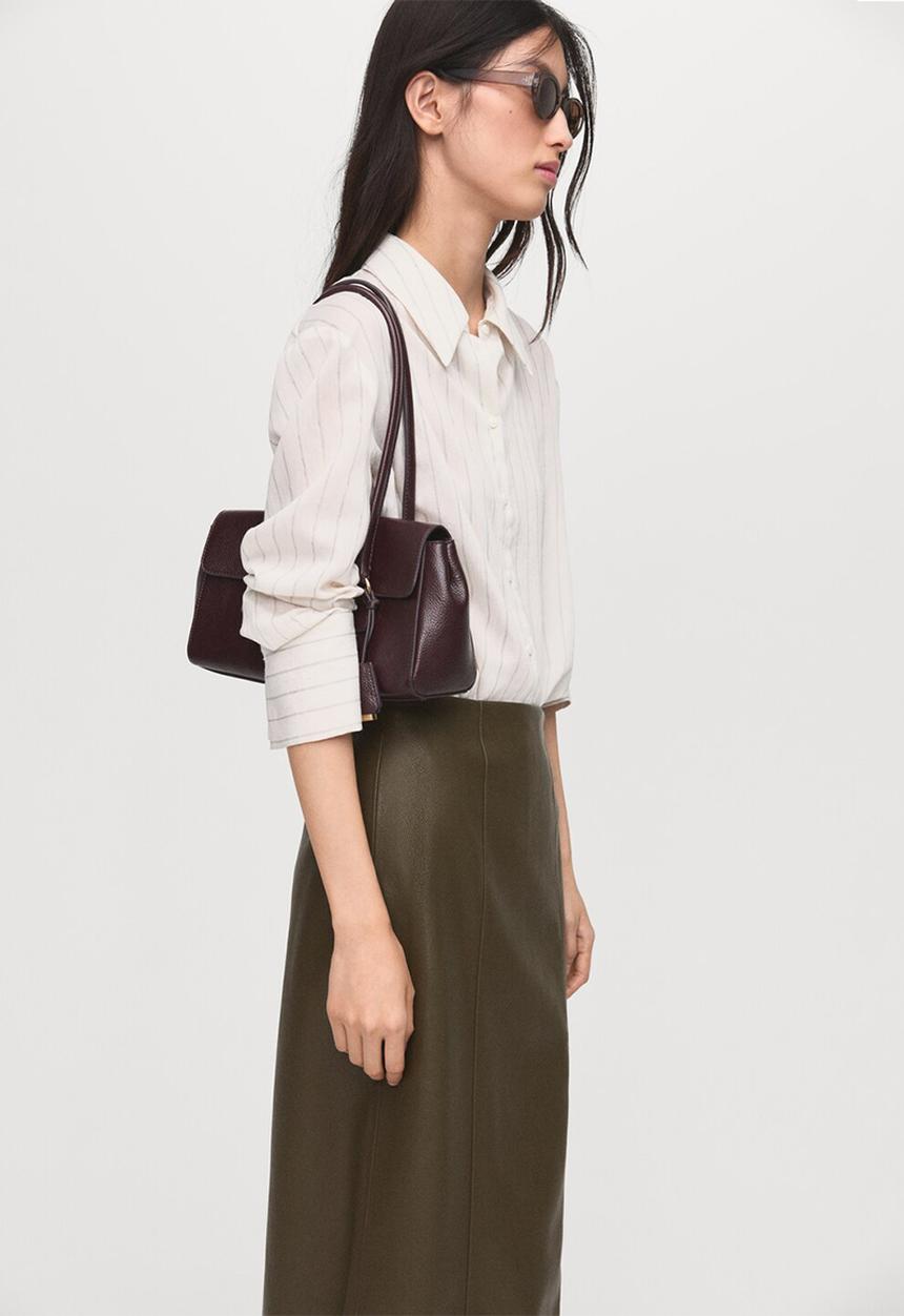 MANGO - Skirt sara - beige/khaki