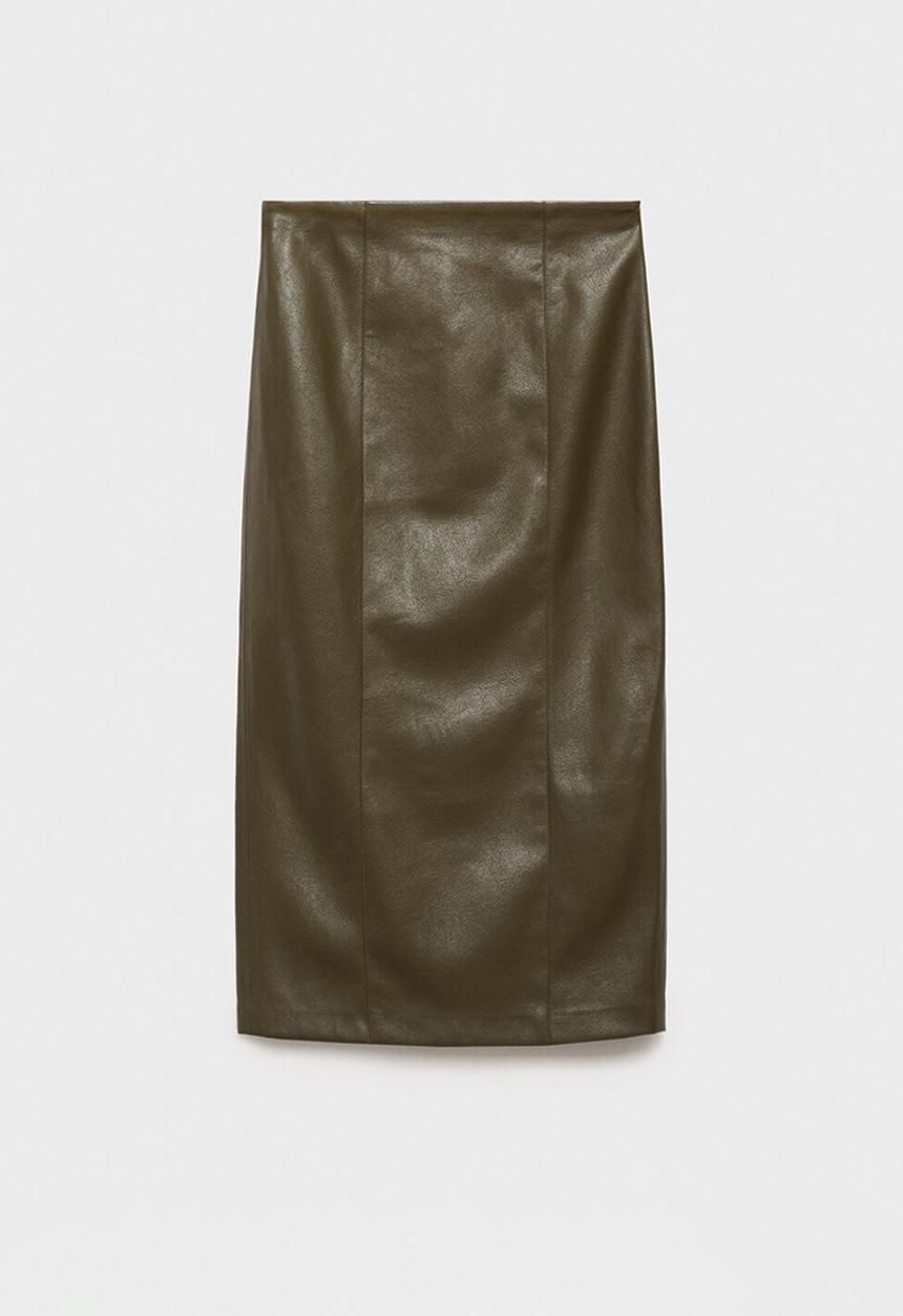 MANGO - Skirt sara - beige/khaki