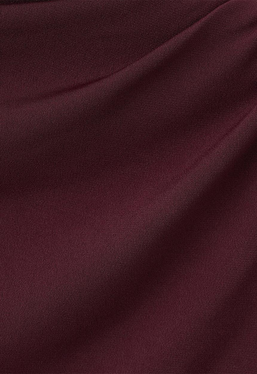 MANGO - T-shirt chasi - dark red
