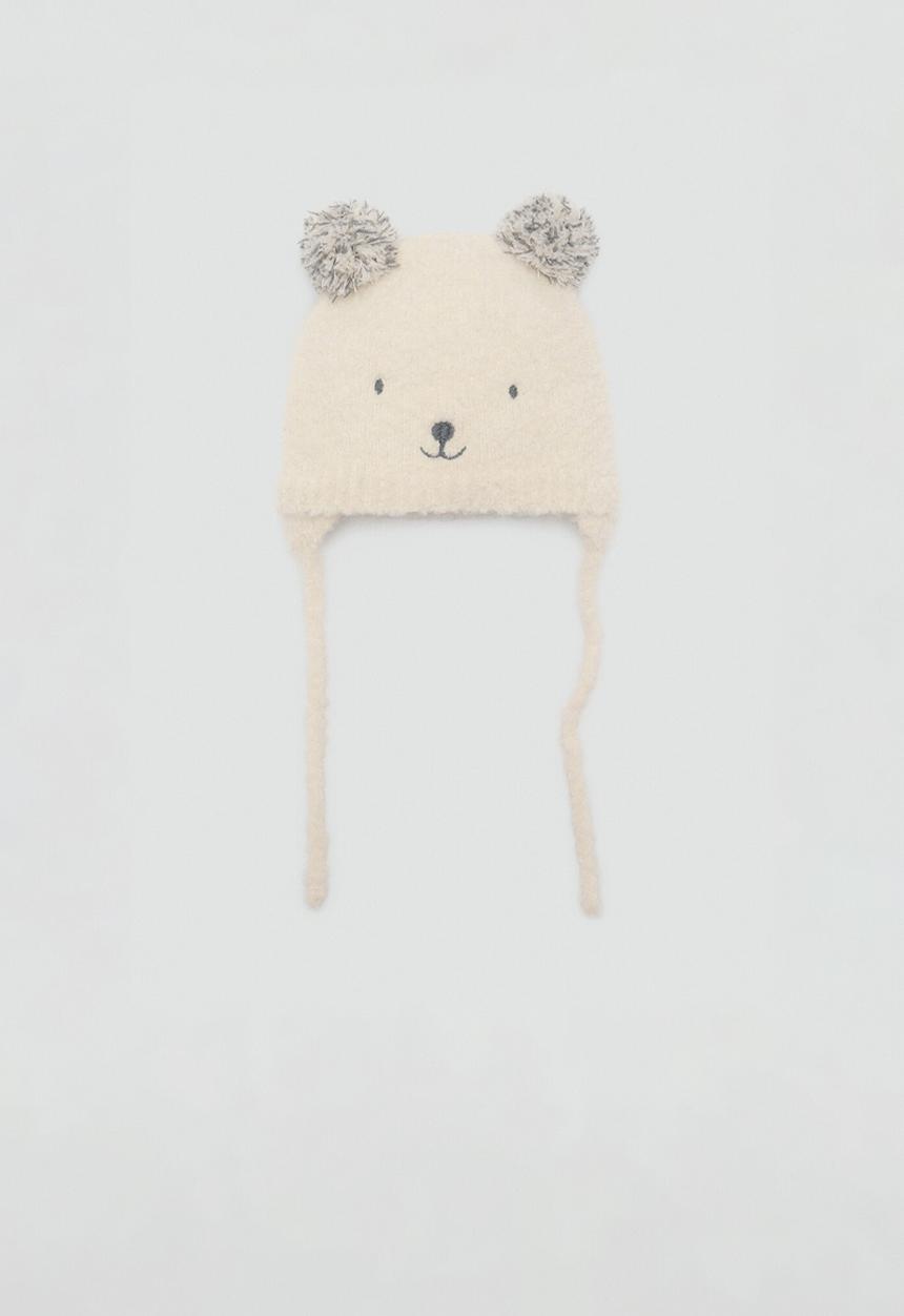 MANGO - Beanie oso - Light Beige