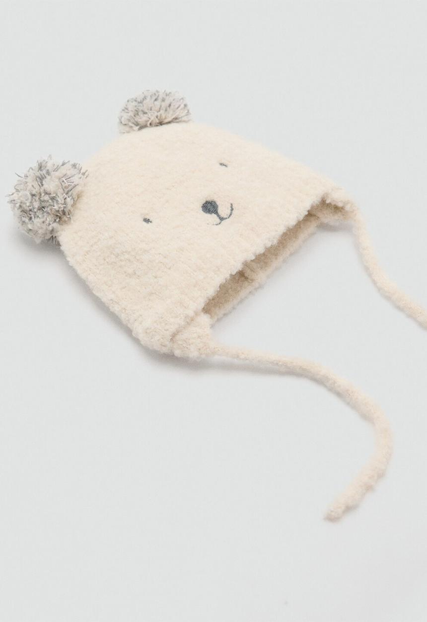 MANGO - Beanie oso - Light Beige