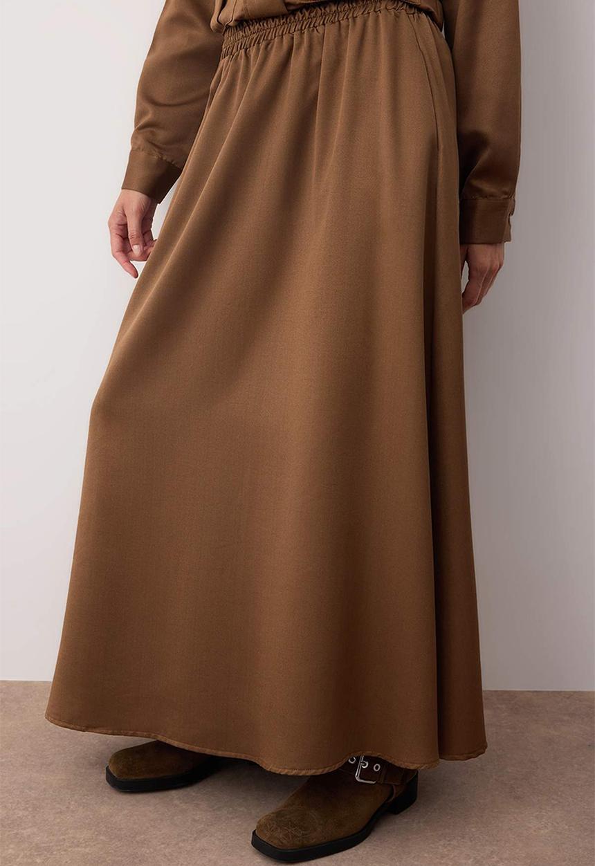 Trendyol - Oversize Pocket Detailed Woven Bottom - Top Set - Haki