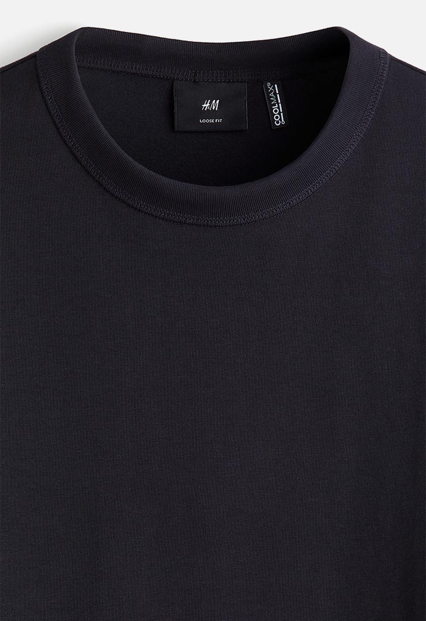 H&M - Coolmax® loose fit t-shirt - navy blue