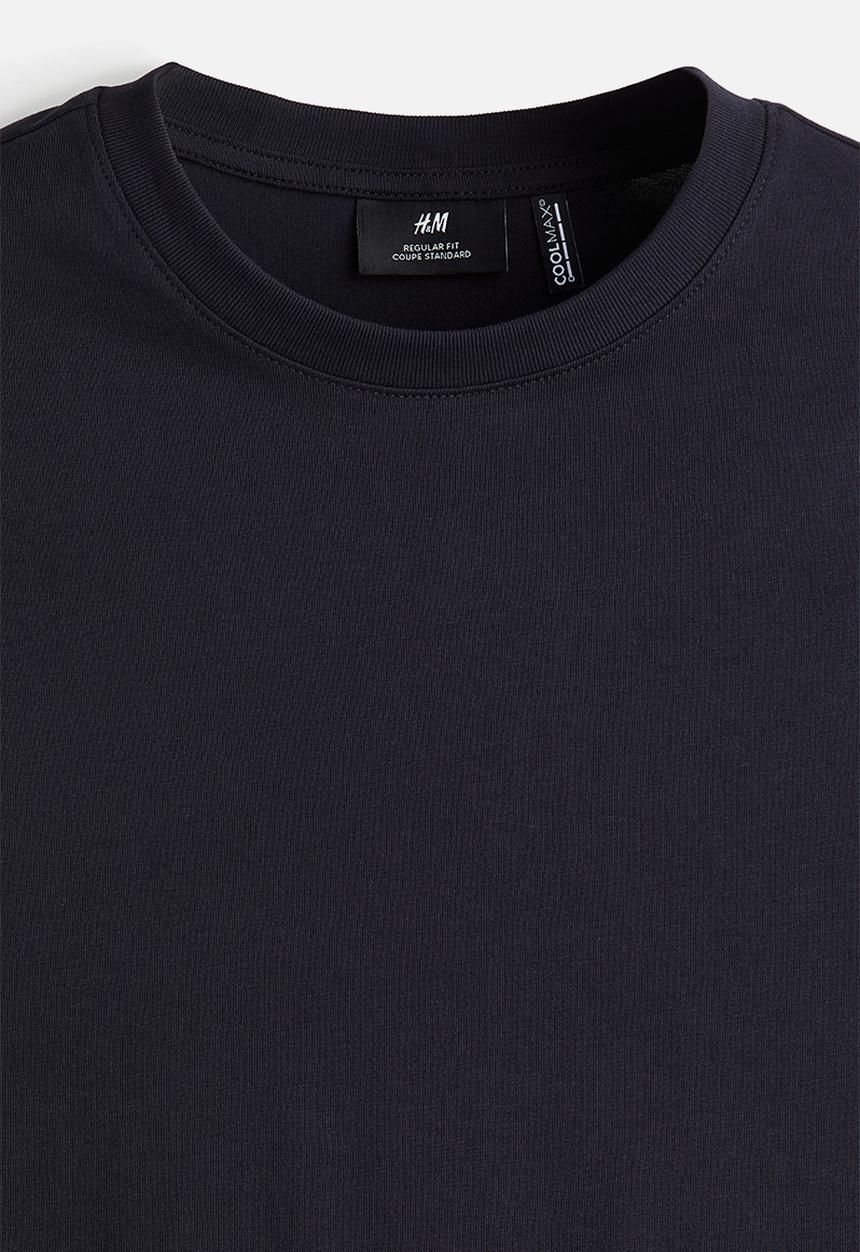 H&M - Coolmax® regular fit t-shirt - navy blue