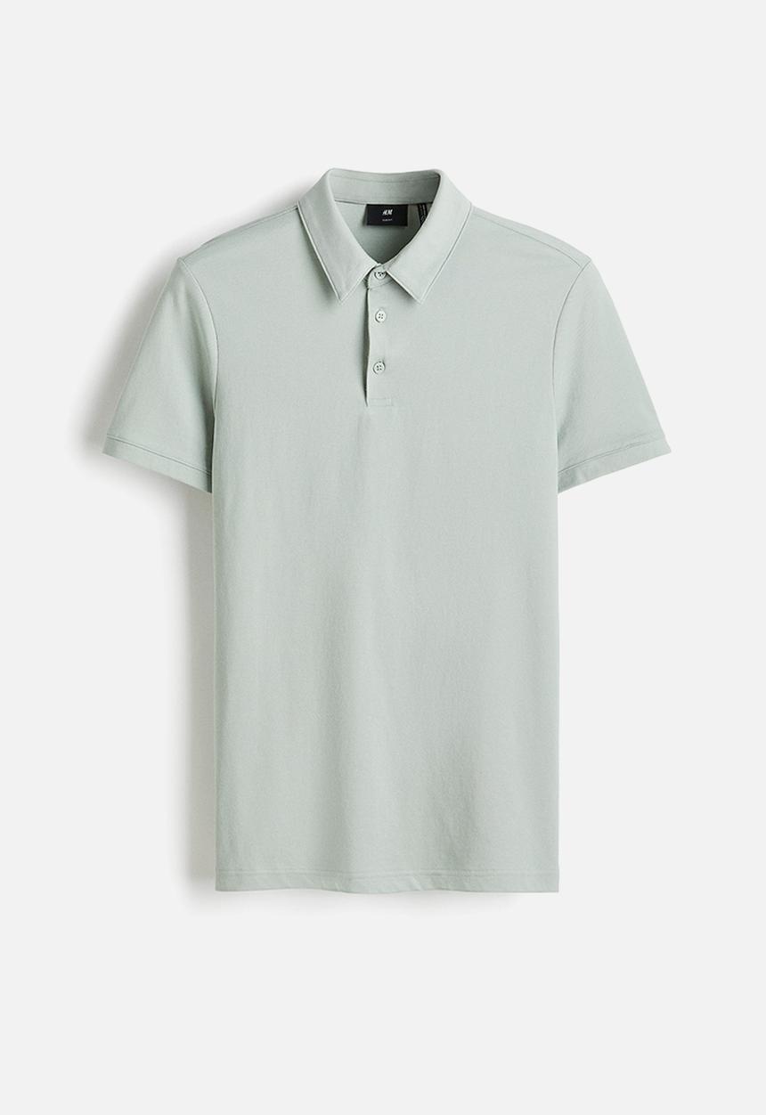 H&M - Coolmax® slim fit polo shirt - mint green