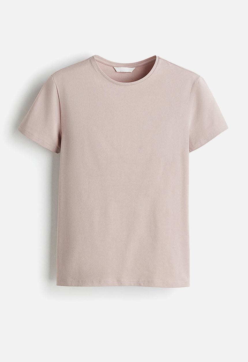 H&M - Fitted t-shirt - powder pink