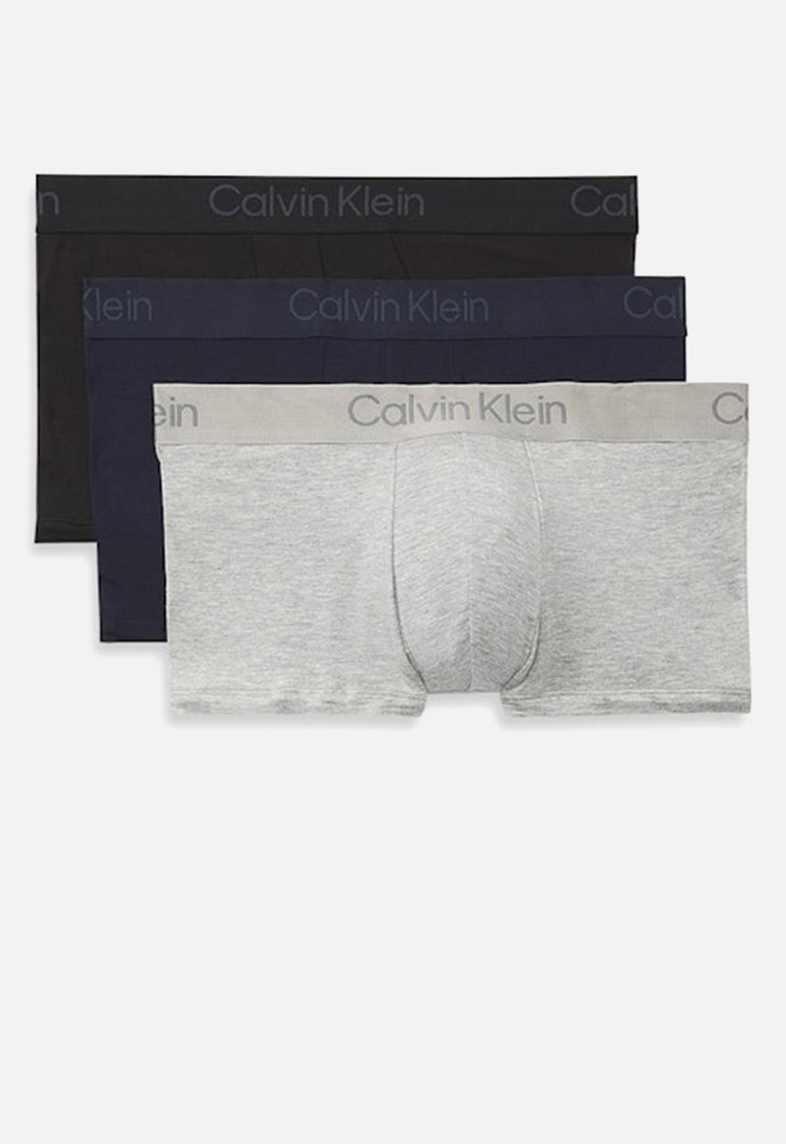 Calvin Klein - Trunk 3Pk - Black, Shoreline, Grey Heather