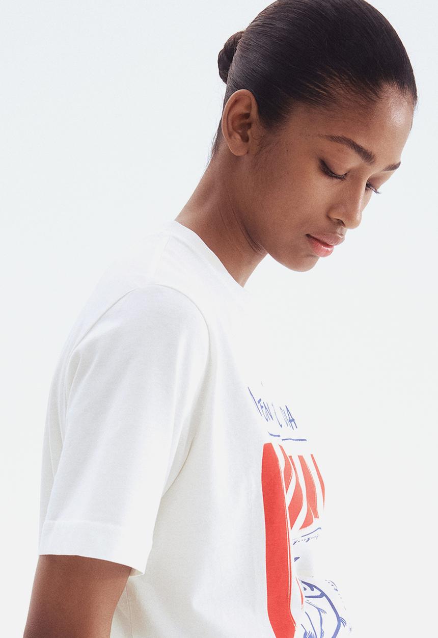 H&M - Printed t-shirt - white fish