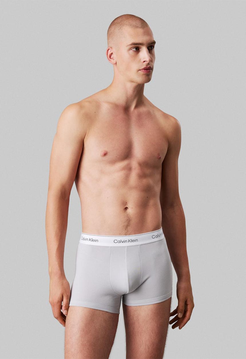 Calvin Klein - Trunk 3Pk - Vint Indigo, Micro Chip, Lilac Qrtz