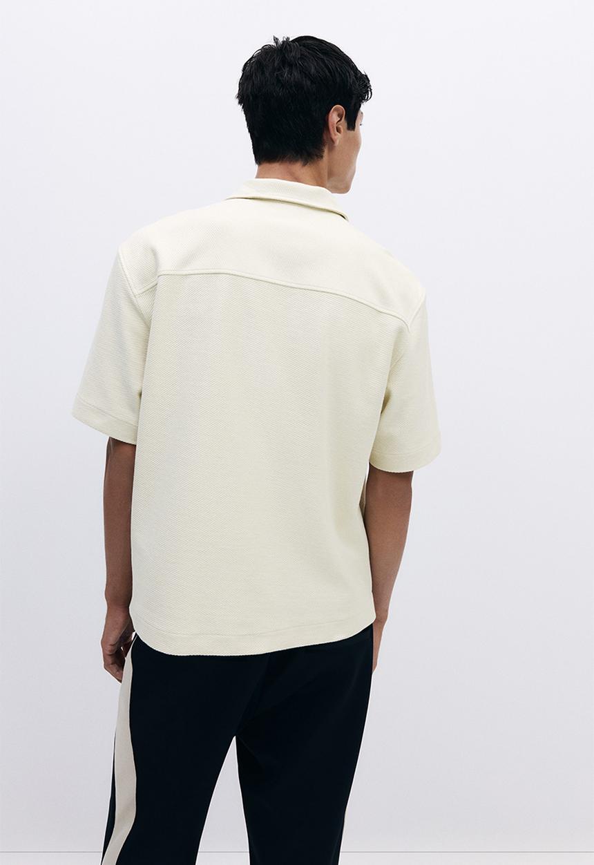 H&M - Loose fit brushed resort shirt - light beige