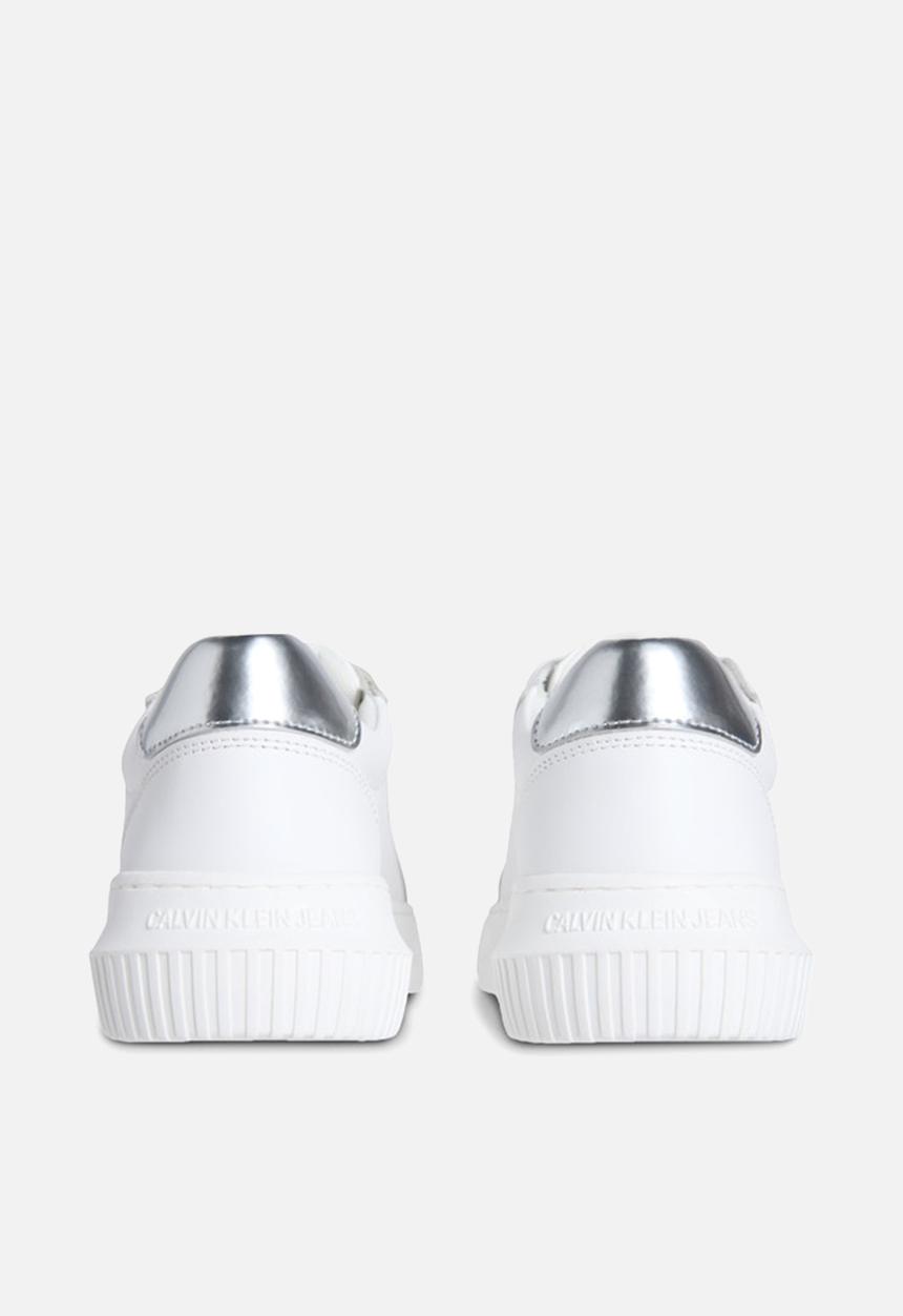 Calvin Klein - Chunky Cupsole Leather - Bright White/Silver