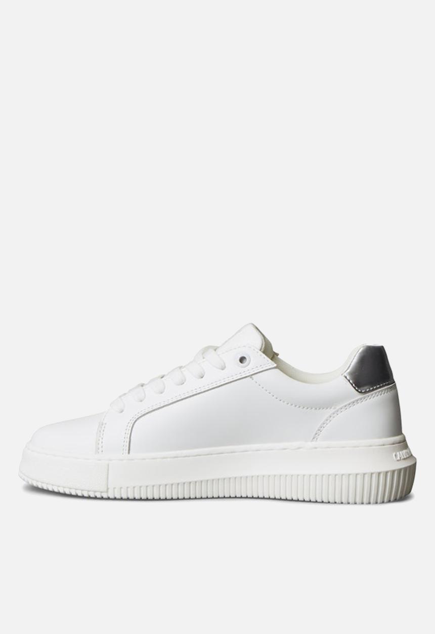 Calvin Klein - Chunky Cupsole Leather - Bright White/Silver