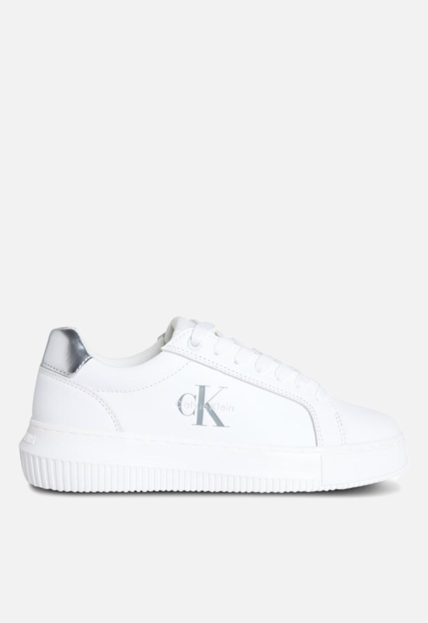 Calvin Klein - Chunky Cupsole Leather - Bright White/Silver