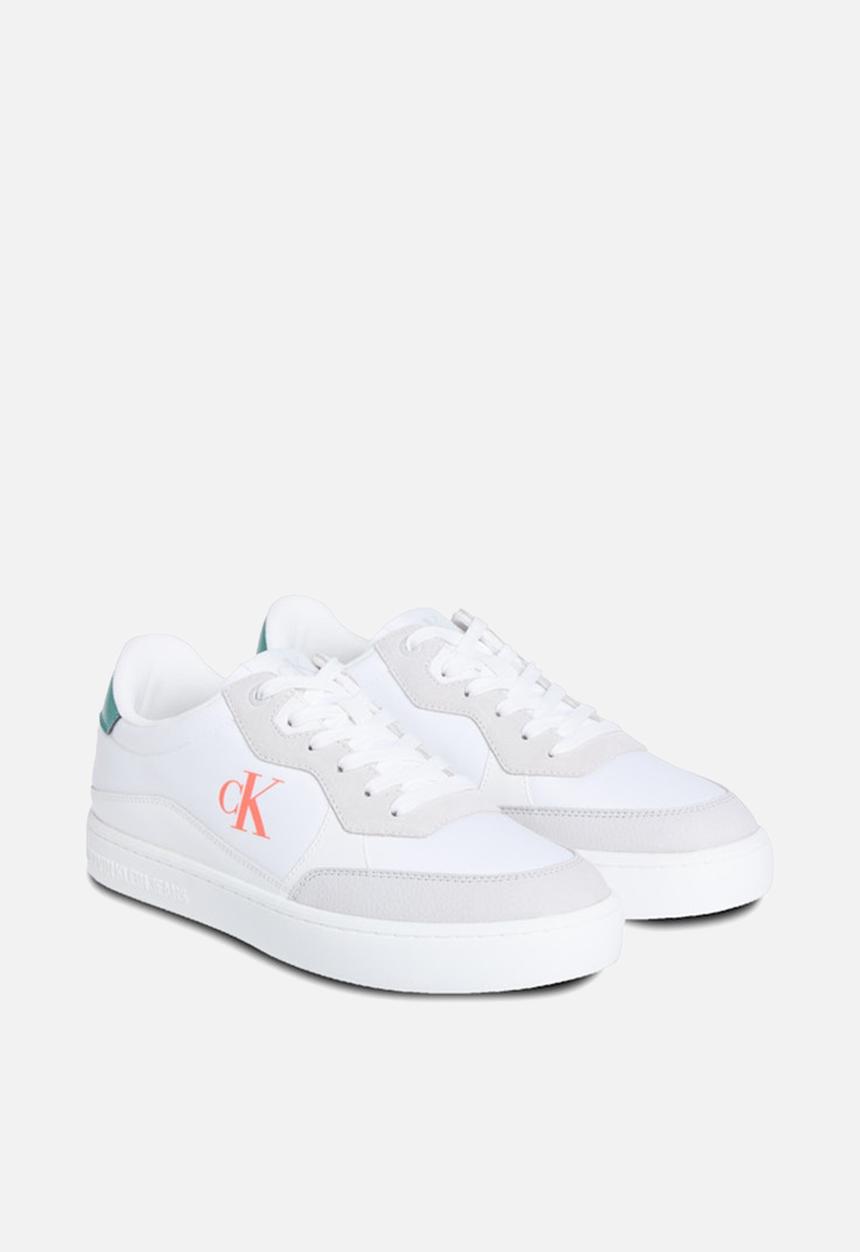 Calvin Klein - Classic Cupsole - Bright White/Wild Green/Tigerilily
