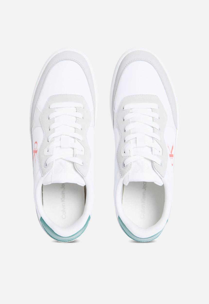 Calvin Klein - Classic Cupsole - Bright White/Wild Green/Tigerilily