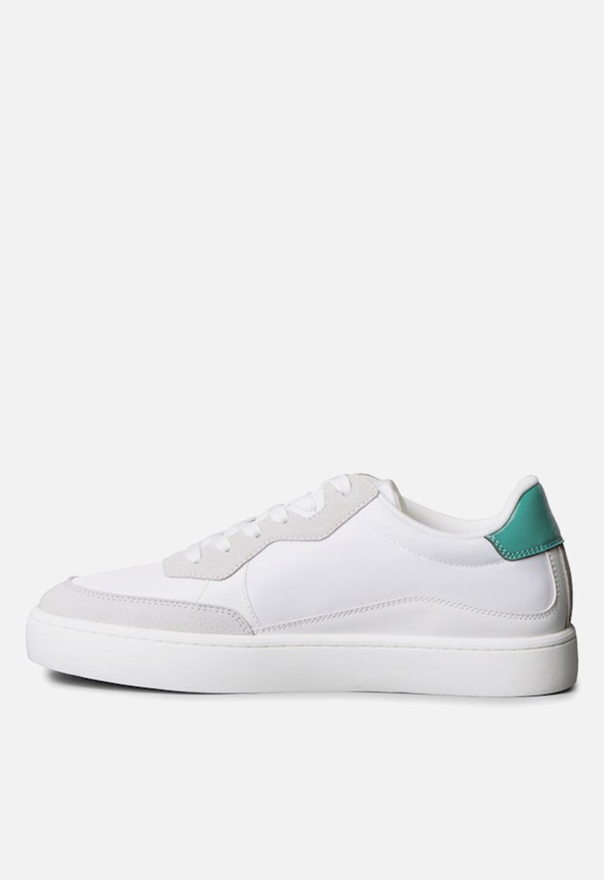 Calvin Klein - Classic Cupsole - Bright White/Wild Green/Tigerilily