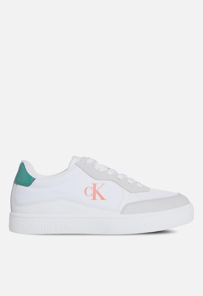 Calvin Klein - Classic Cupsole - Bright White/Wild Green/Tigerilily