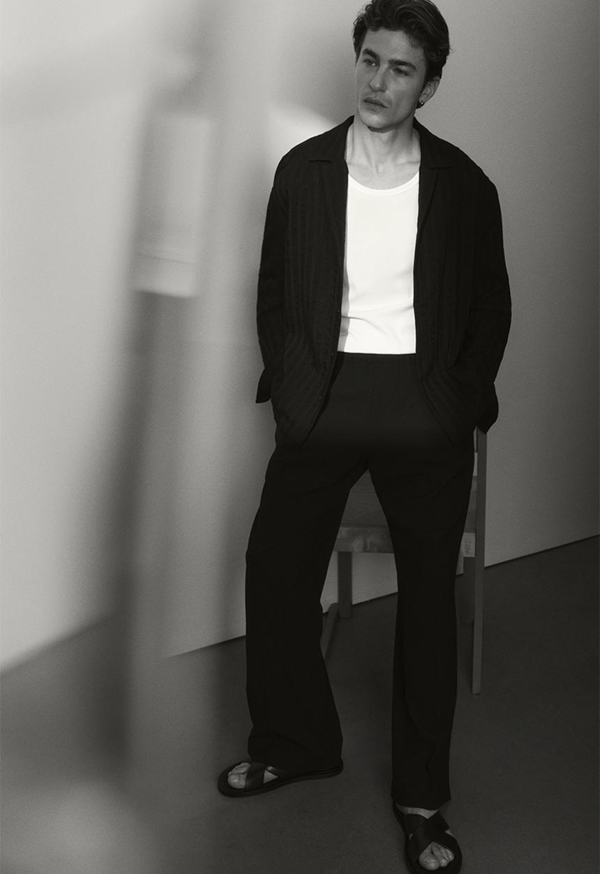 H&M - Relaxed fit trousers - black