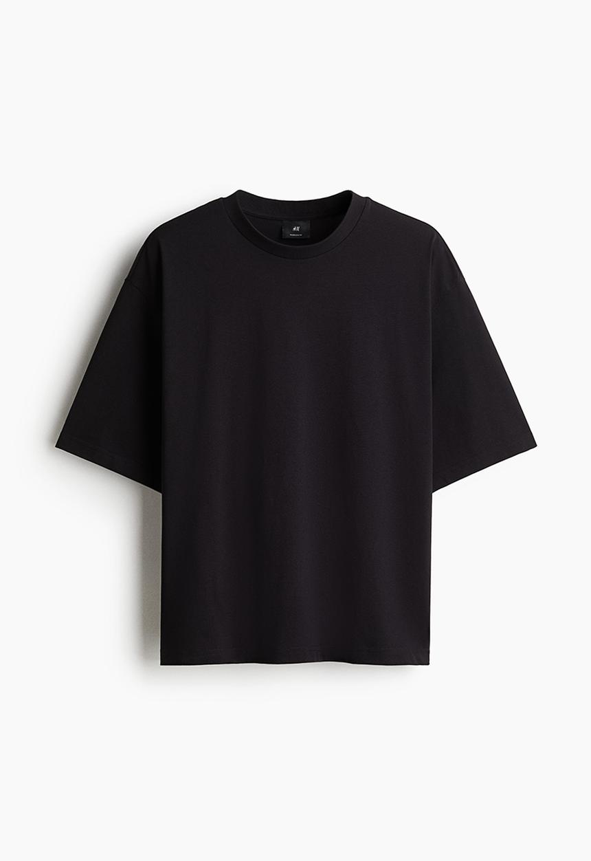 H&M - Oversized fit t-shirt - black