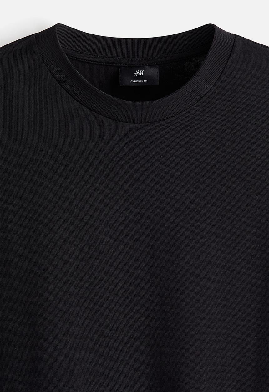 H&M - Oversized fit t-shirt - black