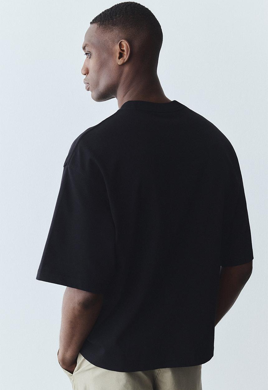 H&M - Oversized fit t-shirt - black