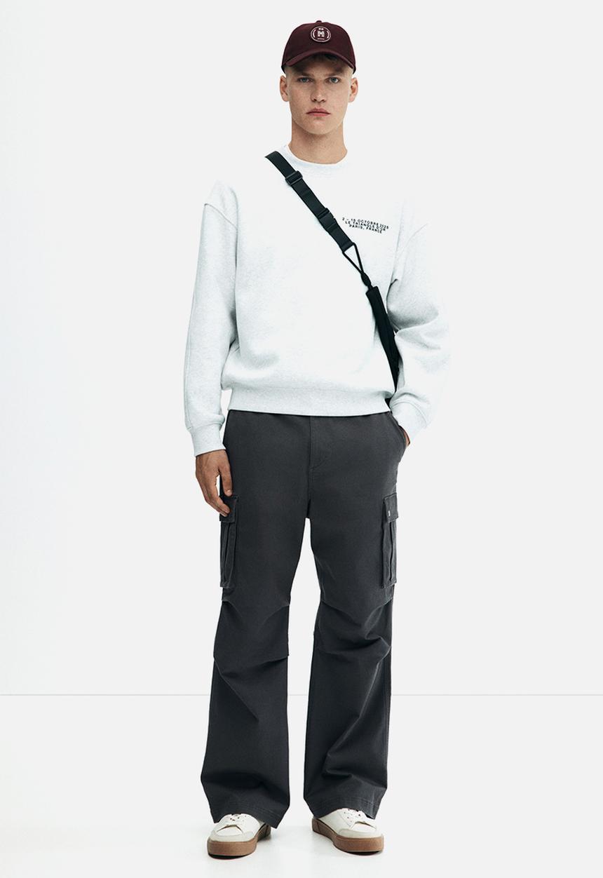 H&M - Loose fit cargo trousers - dark grey