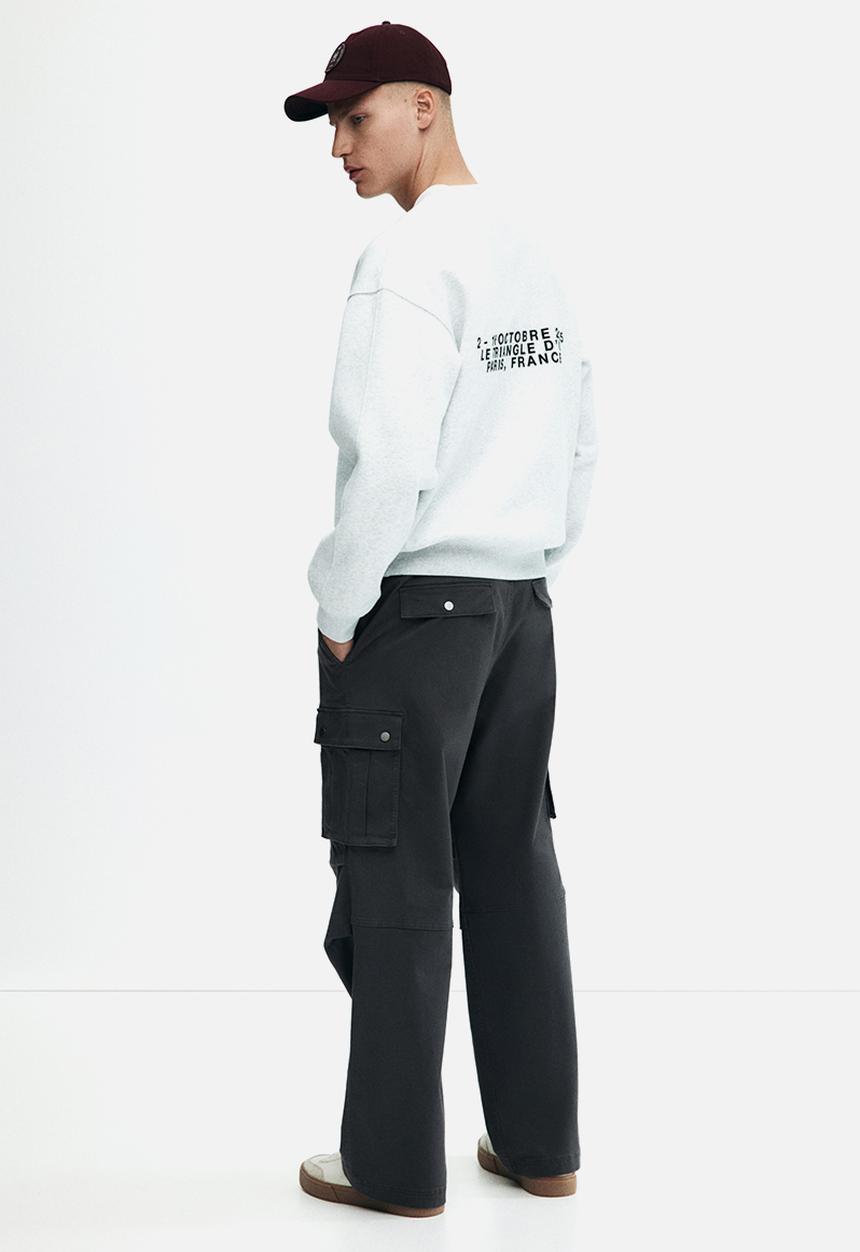 H&M - Loose fit cargo trousers - dark grey