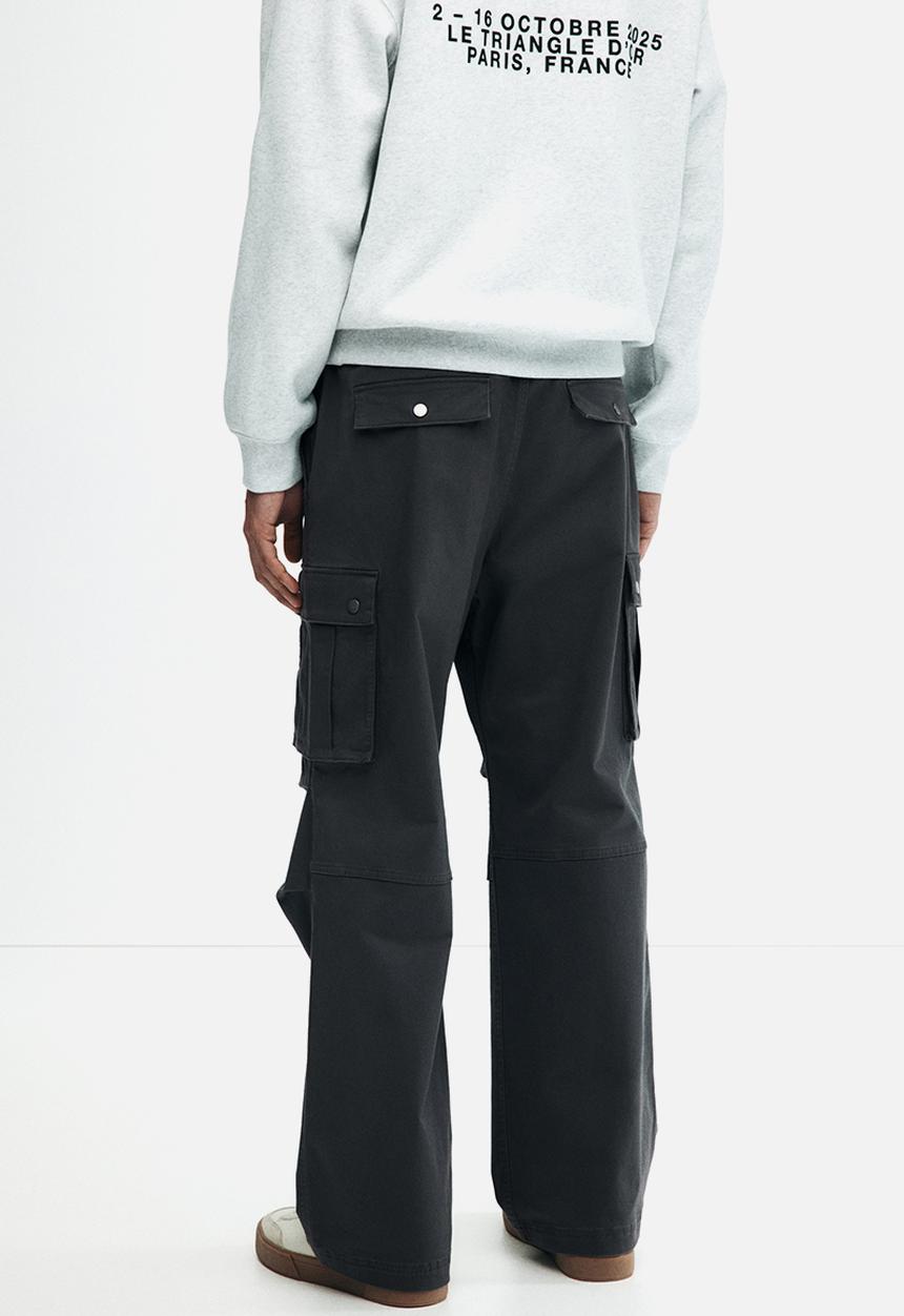 H&M - Loose fit cargo trousers - dark grey