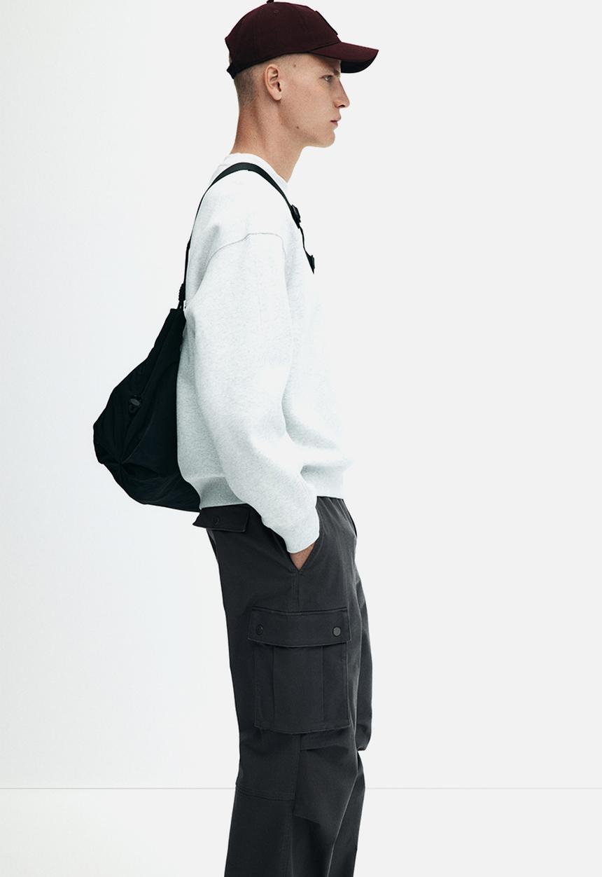 H&M - Loose fit cargo trousers - dark grey