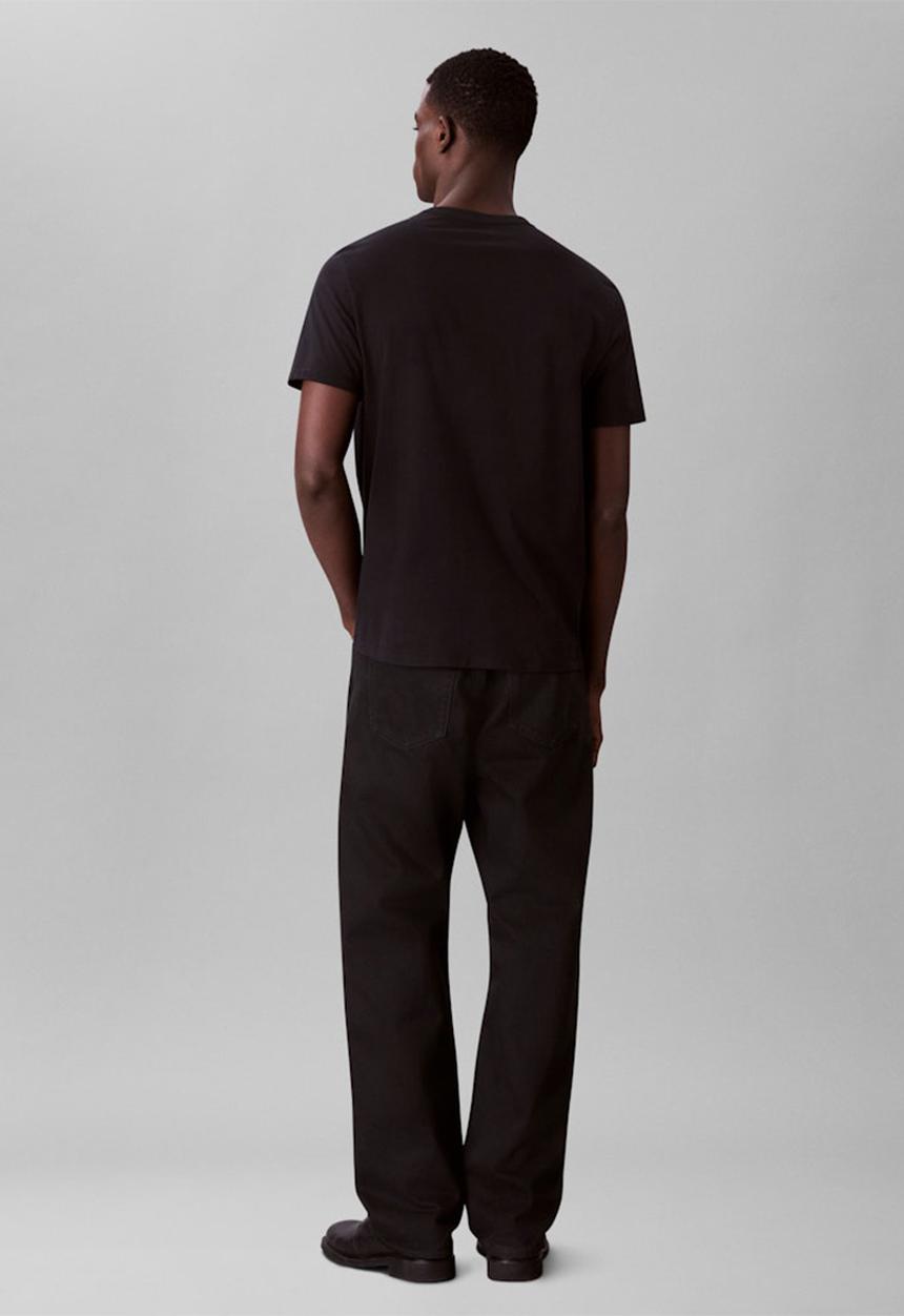 Calvin Klein - Ss Glitched Logo Eu Classic Tee - Black 