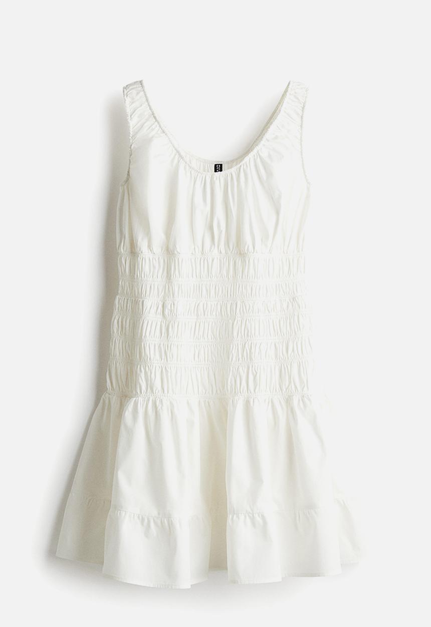 H&M - Smocked dress - white
