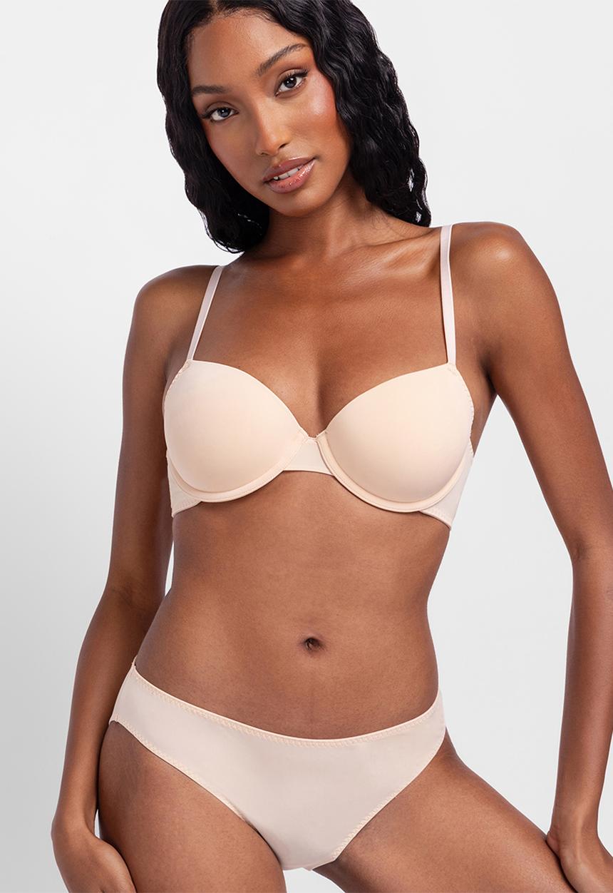 DORINA - Emersyn 2 pack demi bras - red & beige