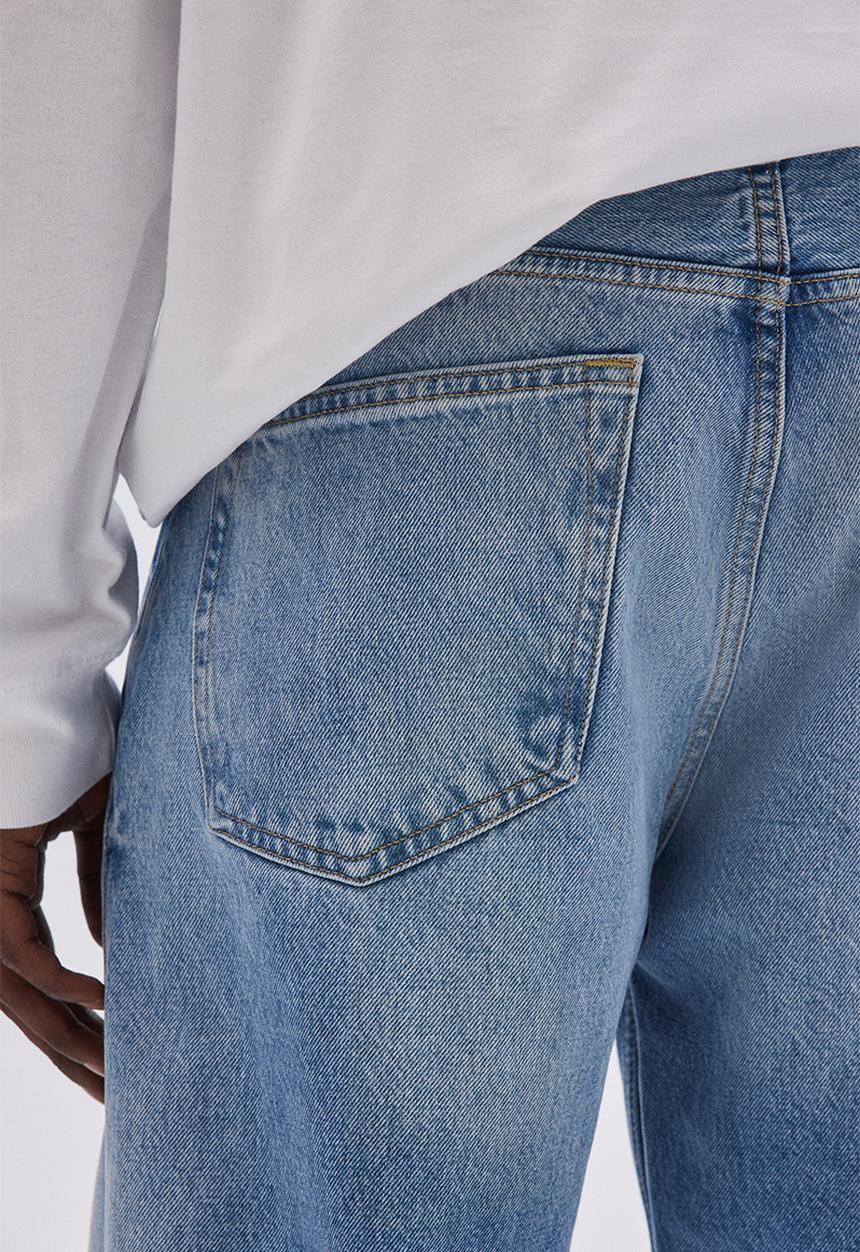 H&M - Loose straight jeans - light denim blue