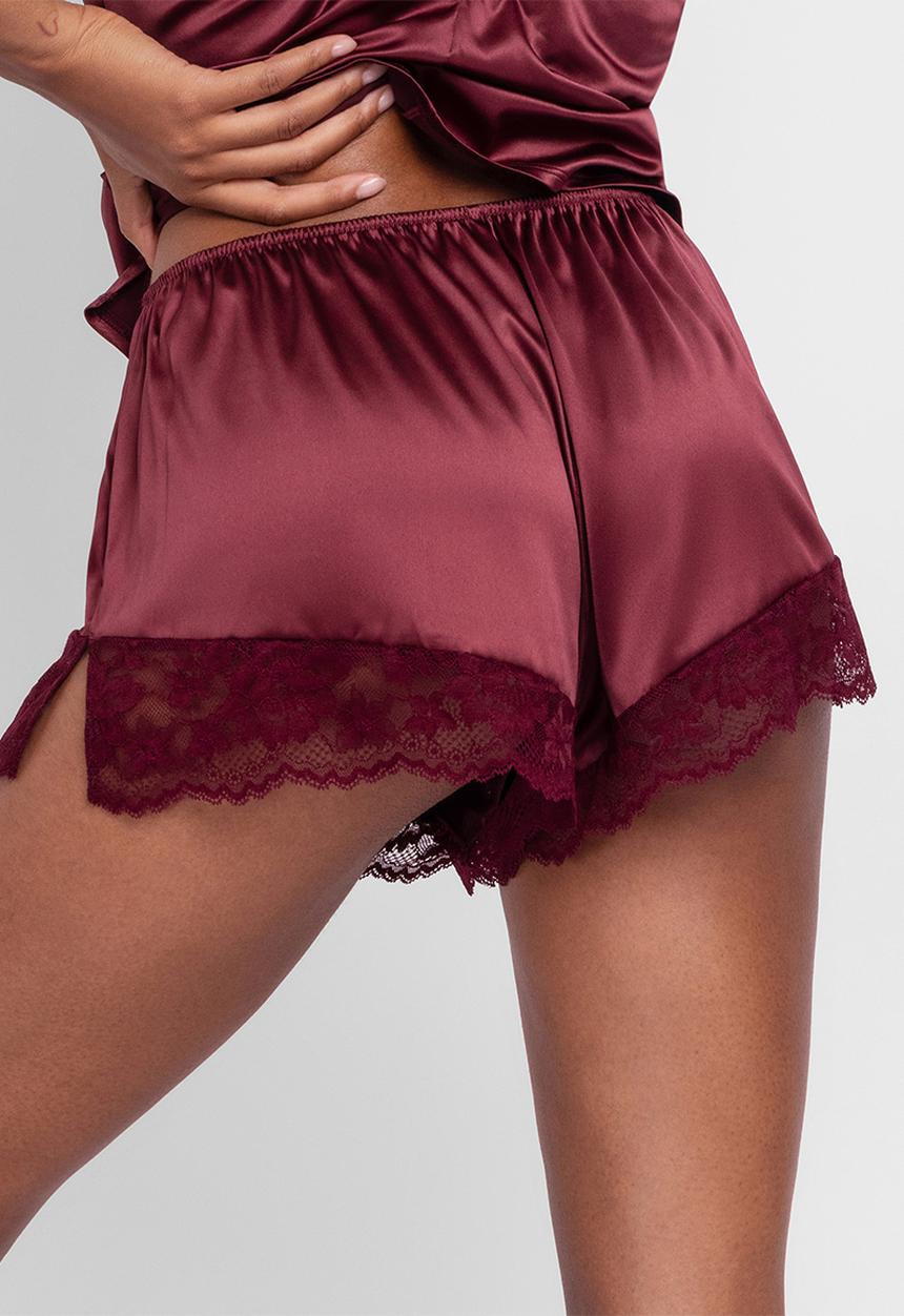 DORINA - Lyra satin shorts - red