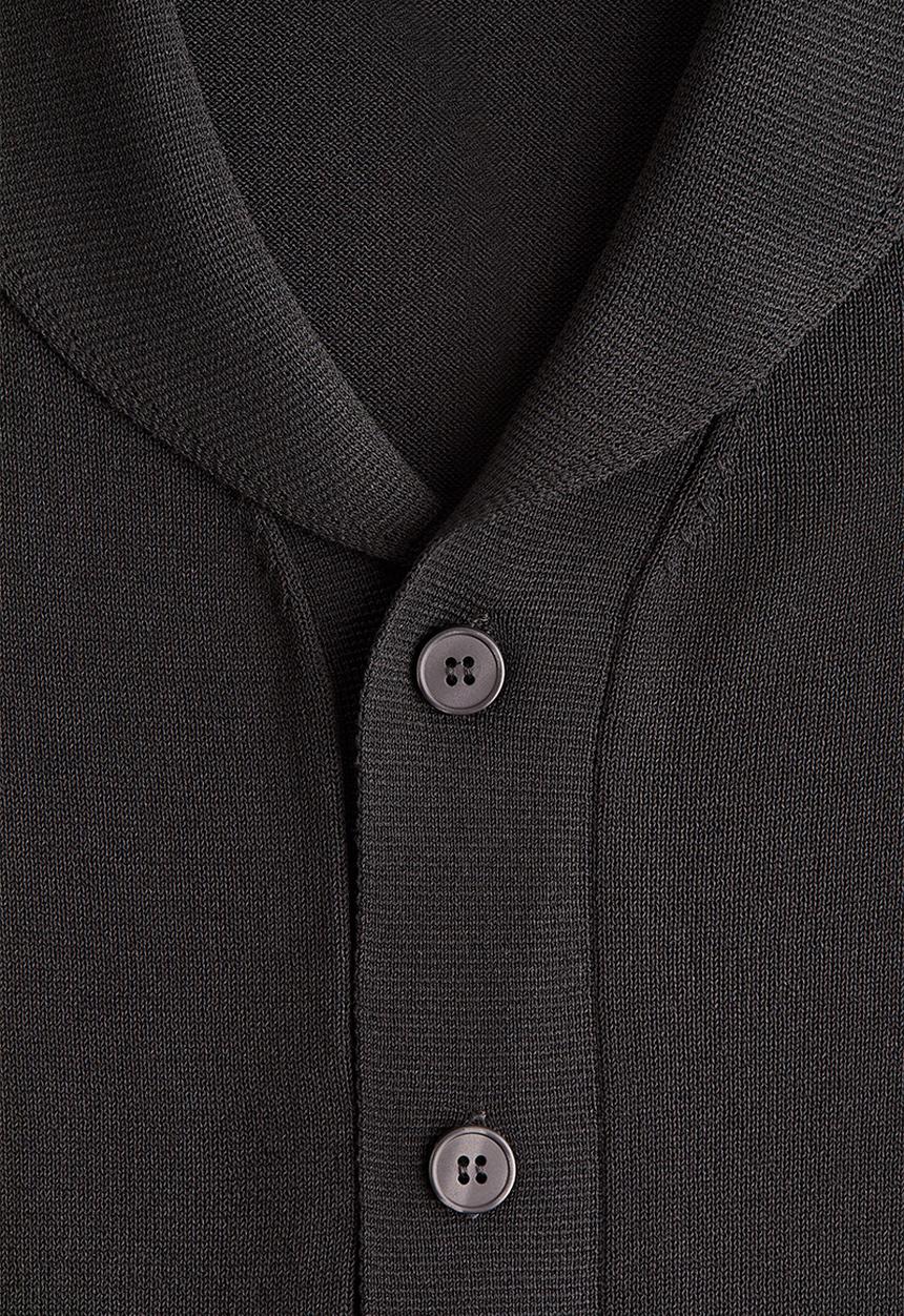 H&M - Regular fit fine-knit shirt - black