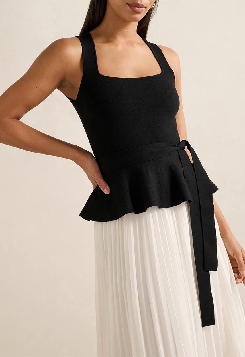 Forever New - Peony Pleat Mixed Dress