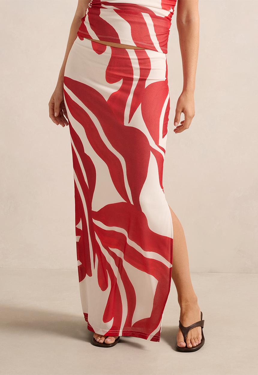 Forever New - Mia Mesh Maxi Skirt - Nusa Leaf Co-Ord