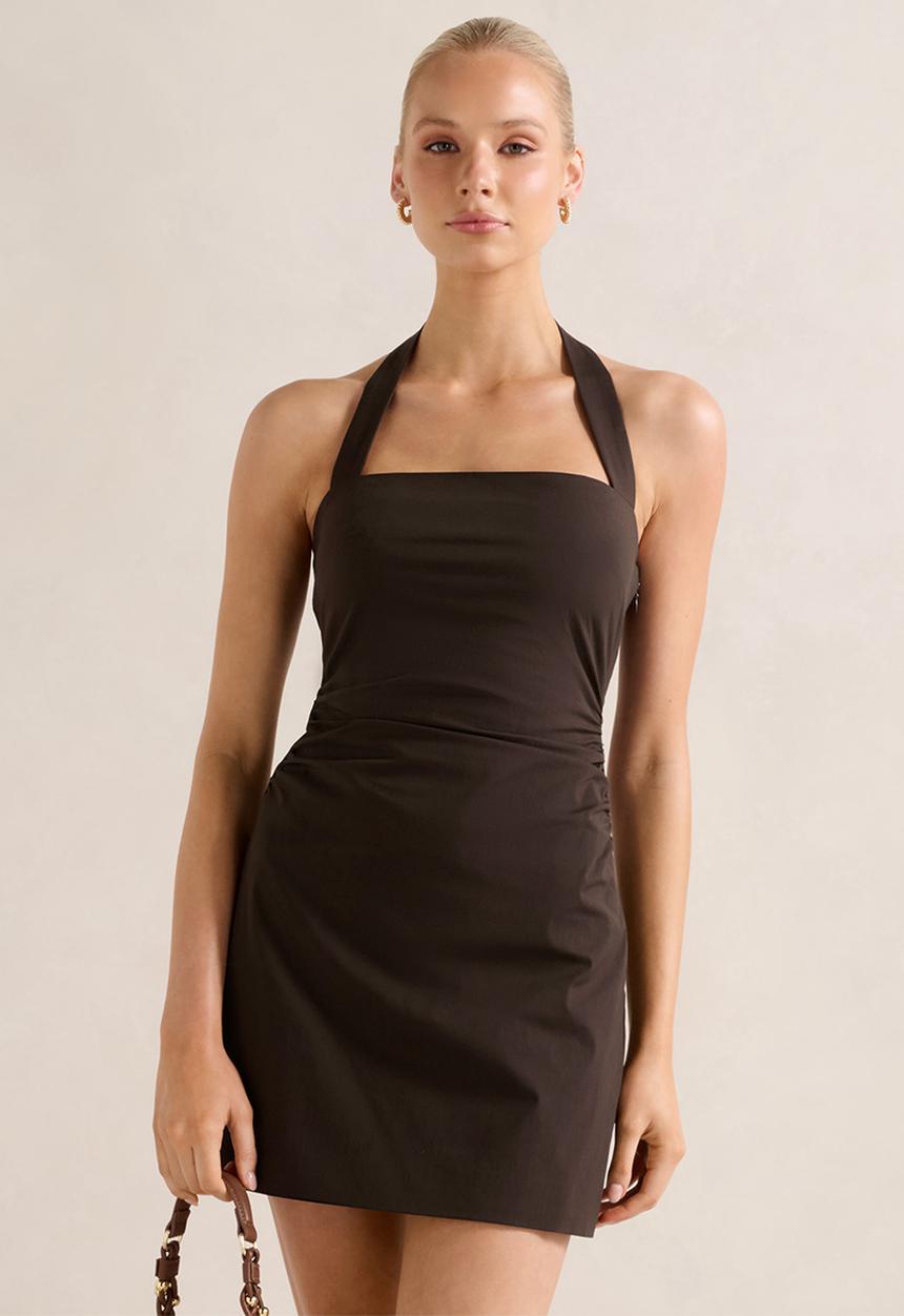 Forever New - Imogen Stretch Cotton Halter Mini Dress