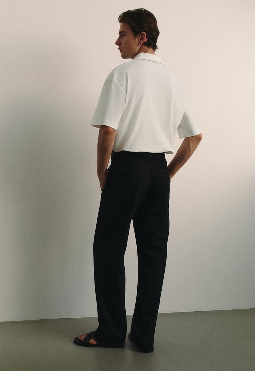 H&M - Loose fit polo shirt - white