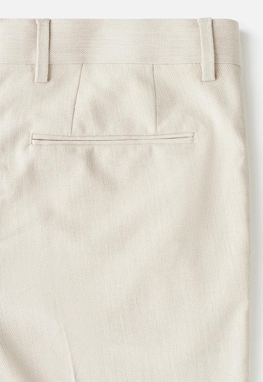 H&M - Slim fit suit trousers - light beige